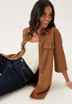 Happy Holly Faux Suede Shirt