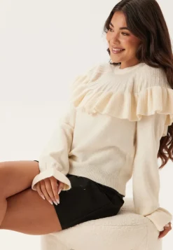 Happy Holly Flounce Sweater