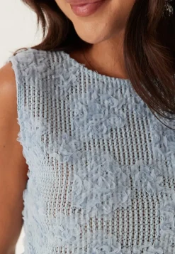 BUBBLEROOM Flower Mesh Top