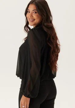 BUBBLEROOM Frill Tie Blouse