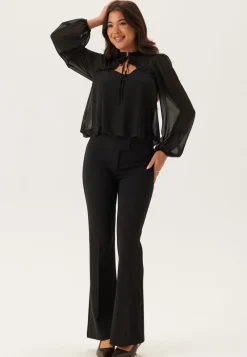 BUBBLEROOM Frill Tie Blouse