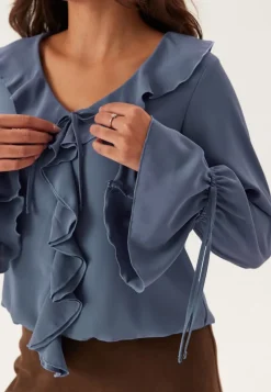 BUBBLEROOM Frill Tie Blouse
