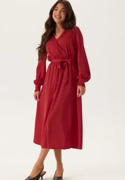 Happy Holly Frill Wrap Dress