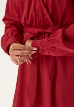 Happy Holly Frill Wrap Dress