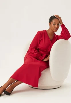 Happy Holly Frill Wrap Dress