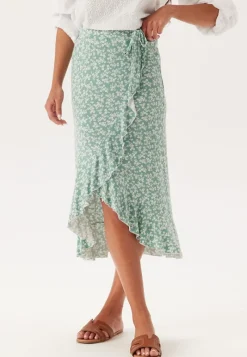 Happy Holly Frill Wrap Skirt