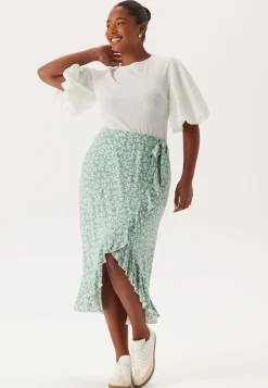 Happy Holly Frill Wrap Skirt