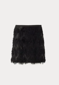 Bubbleroom Occasion Fringe Sequin Mini Skirt