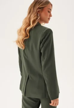 BUBBLEROOM Front Tie Structured Blazer