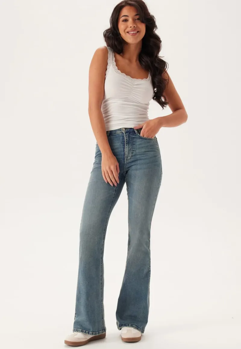 BUBBLEROOM High Flare Superstretch Jeans