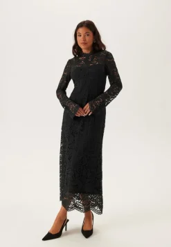 Bubbleroom Occasion High Neck Cotton Lace Dress