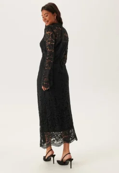 Bubbleroom Occasion High Neck Cotton Lace Dress