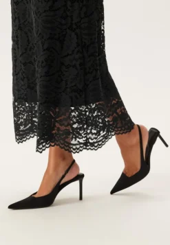 Bubbleroom Occasion High Neck Cotton Lace Dress