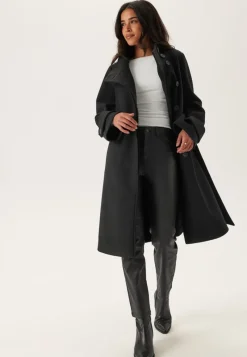 BUBBLEROOM High Neck Midi Coat
