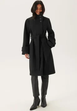 BUBBLEROOM High Neck Midi Coat