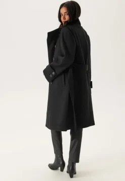 BUBBLEROOM High Neck Midi Coat