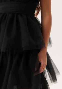 Bubbleroom Occasion High Slit Tulle Maxi Dress