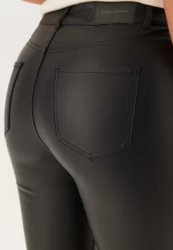 BUBBLEROOM High Waist Coated Flared Jeans