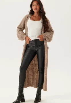 BUBBLEROOM High Waist Slim Coated Jeans