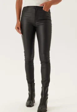 BUBBLEROOM High Waist Slim Coated Jeans