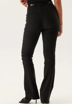 BUBBLEROOM High Waist Stretchy Flared Trousers