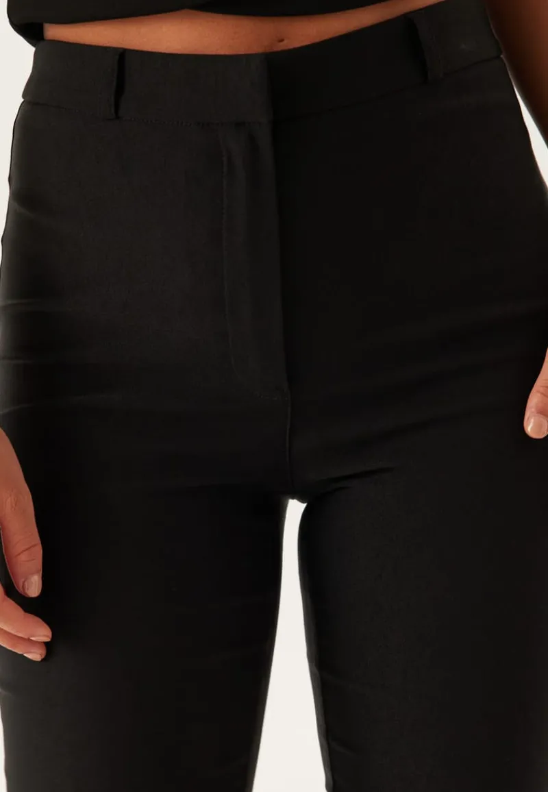 BUBBLEROOM High Waist Stretchy Flared Trousers