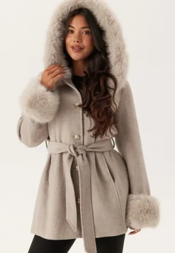 Chiara Forthi Hooded Wool Blend Coat