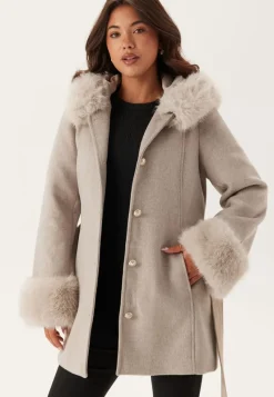 Chiara Forthi Hooded Wool Blend Coat