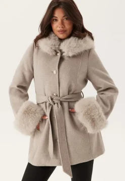 Chiara Forthi Hooded Wool Blend Coat