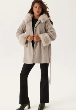 Chiara Forthi Hooded Wool Blend Coat