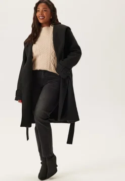 Happy Holly Hooded Wool Mix Coat