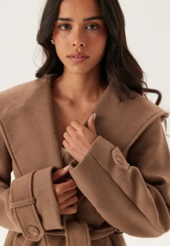 Happy Holly Hooded Wool Mix Coat