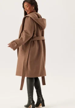 Happy Holly Hooded Wool Mix Coat
