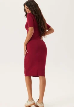 Calvin Klein Jeans Hs Ctn Contour 1x1 Rib Midi Dr