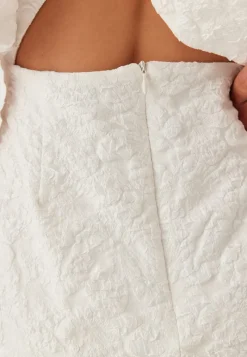 Bubbleroom Occasion Jacquard Bow Short Dress