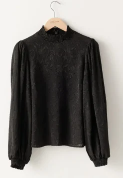 Happy Holly Jacquard Smock Blouse