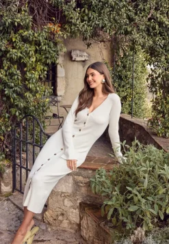 BUBBLEROOM Knitted Cardigan Dress