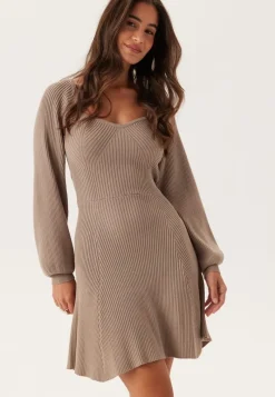 BUBBLEROOM Knitted Short Skater Dress