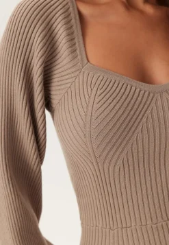 BUBBLEROOM Knitted Short Skater Dress