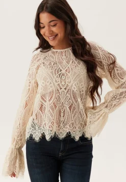 Emelie Olson X Bubbleroom Lace Bow Blouse