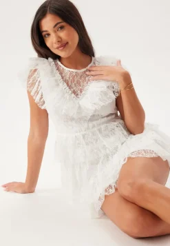 Bubbleroom Occasion Lace Frill Short Dress