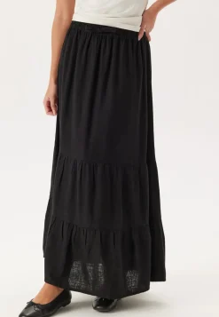 Happy Holly Linen Maxi Skirt
