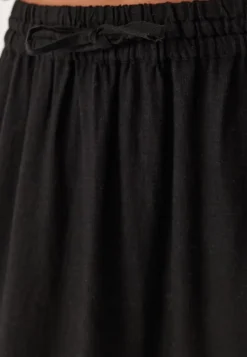 Happy Holly Linen Maxi Skirt