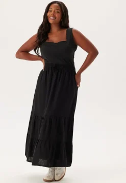 Happy Holly Linen Maxi Skirt