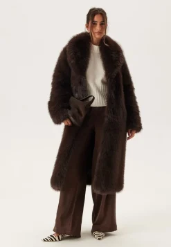 Chiara Forthi Long Faux Fur Coat