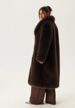 Chiara Forthi Long Faux Fur Coat