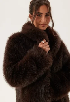 Chiara Forthi Long Faux Fur Coat