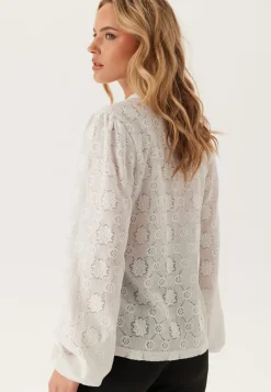 BUBBLEROOM Long Sleeve Button Blouse