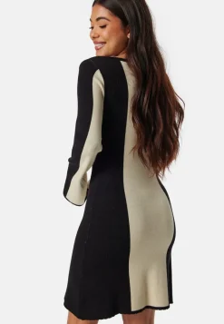 BUBBLEROOM Long Sleeve Knitted Dress