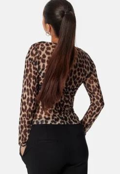 BUBBLEROOM Long Sleeve Mesh Top